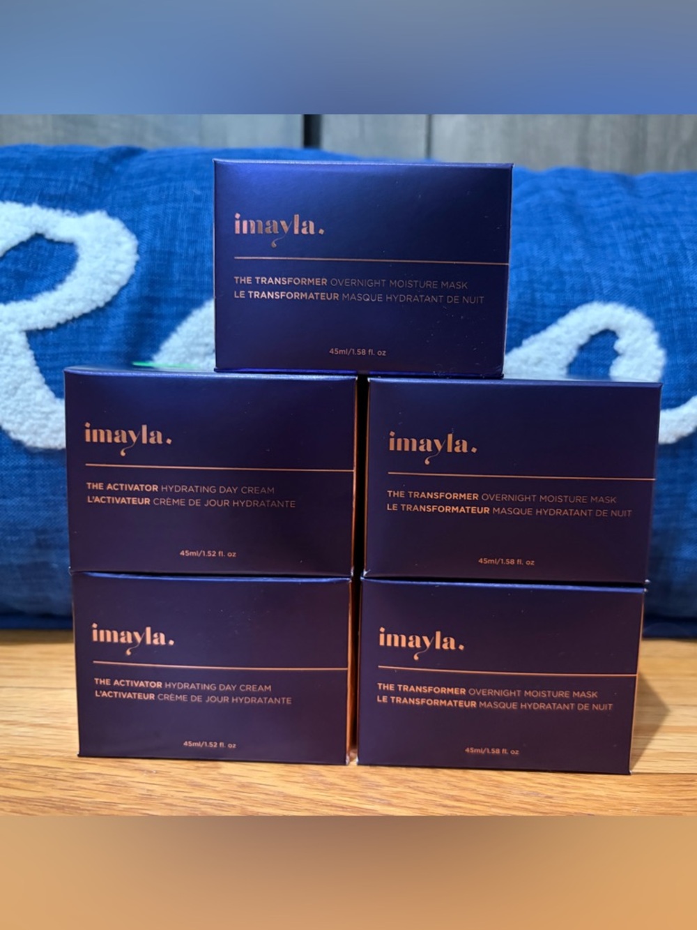 Hydrating Day Cream & Overnight Moisture Mask - Deep Navy